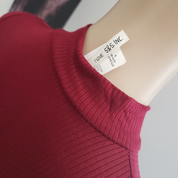 🌺HP x2🌺 2Pcs Red Long Sleeve Pencil Skirt NWOT - Picture 7 of 8